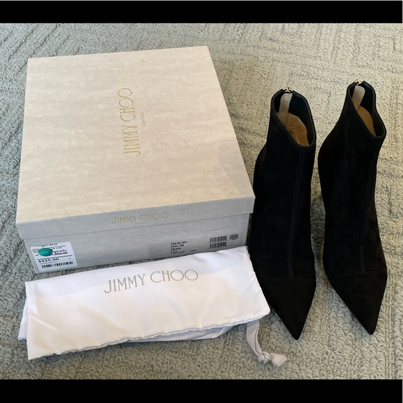 Jimmy Choo Kix 65 Sue Black 39.5 Boots - Picture 1 of 9